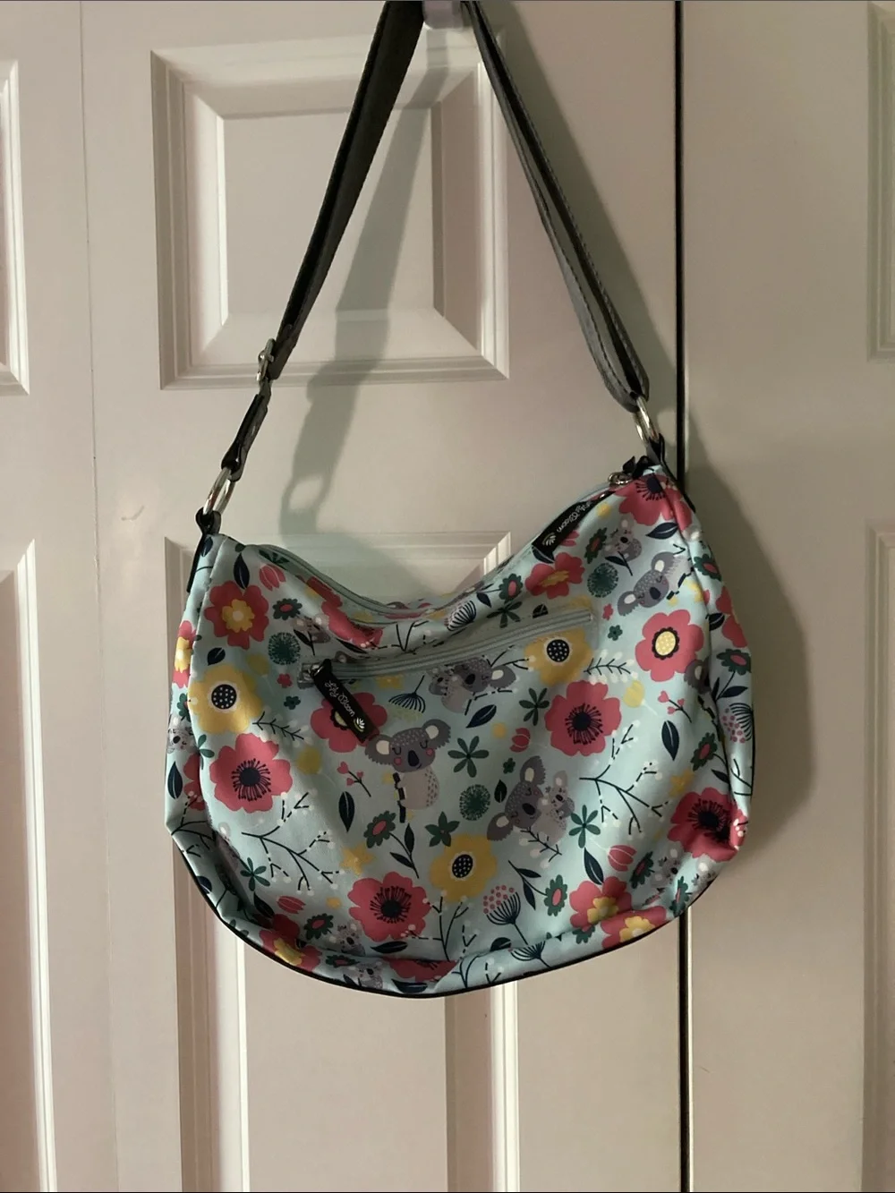 Lily Bloom Hobo bag floral Koala multi colored flowers and cute Koala Bears